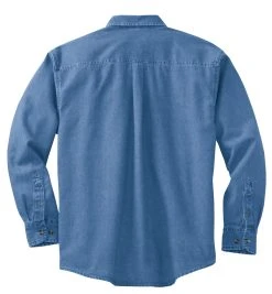 Adult Unisex Long Sleeve Denim Shirt -Port Authority Shop d153f2a0dba460