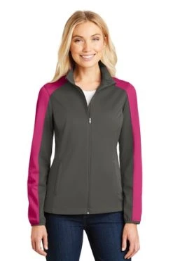 Ladies Active Colorblock Soft Shell Jacket -Port Authority Shop d16549bdc4d455