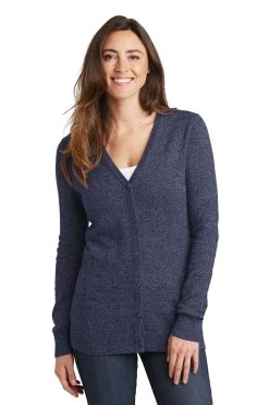 Ladies Marled Cardigan Sweater -Port Authority Shop d279aadf369dd2