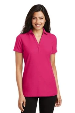 Ladies Silk Touch Y-Neck Polo 17 Ladies Silk Touch Y-Neck Polo -Port Authority Shop d3f1f66a71b494