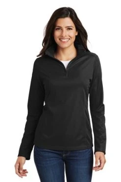 Ladies Pinpoint Mesh 1/2-Zip -Port Authority Shop d63098c82464ec