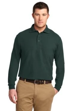 Silk Touch Long Sleeve Polo 26 Silk Touch Long Sleeve Polo -Port Authority Shop d6e8287ae81456
