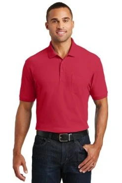Core Classic Pique Pocket Polo -Port Authority Shop d71ef048fec225