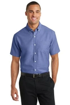 Short Sleeve SuperPro Oxford Shirt -Port Authority Shop d9720f1c20f986