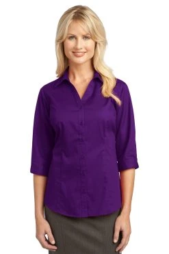 Port Authority Ladies 3/4-Sleeve Blouse -Port Authority Shop da6fa840c10fcd