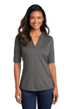 Ladies Stretch Heather Open Neck Top 14 Ladies Stretch Heather Open Neck Top -Port Authority Shop da9018501a456b