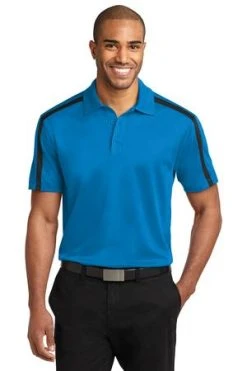 Adult Silk Touch Performance Colorblock Stripe Polo -Port Authority Shop db2376c9c54c35