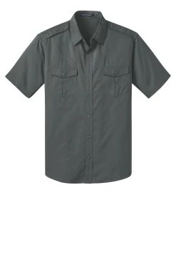 Stain-Release Short Sleeve Twill Shirt -Port Authority Shop ded6848fd29fdb