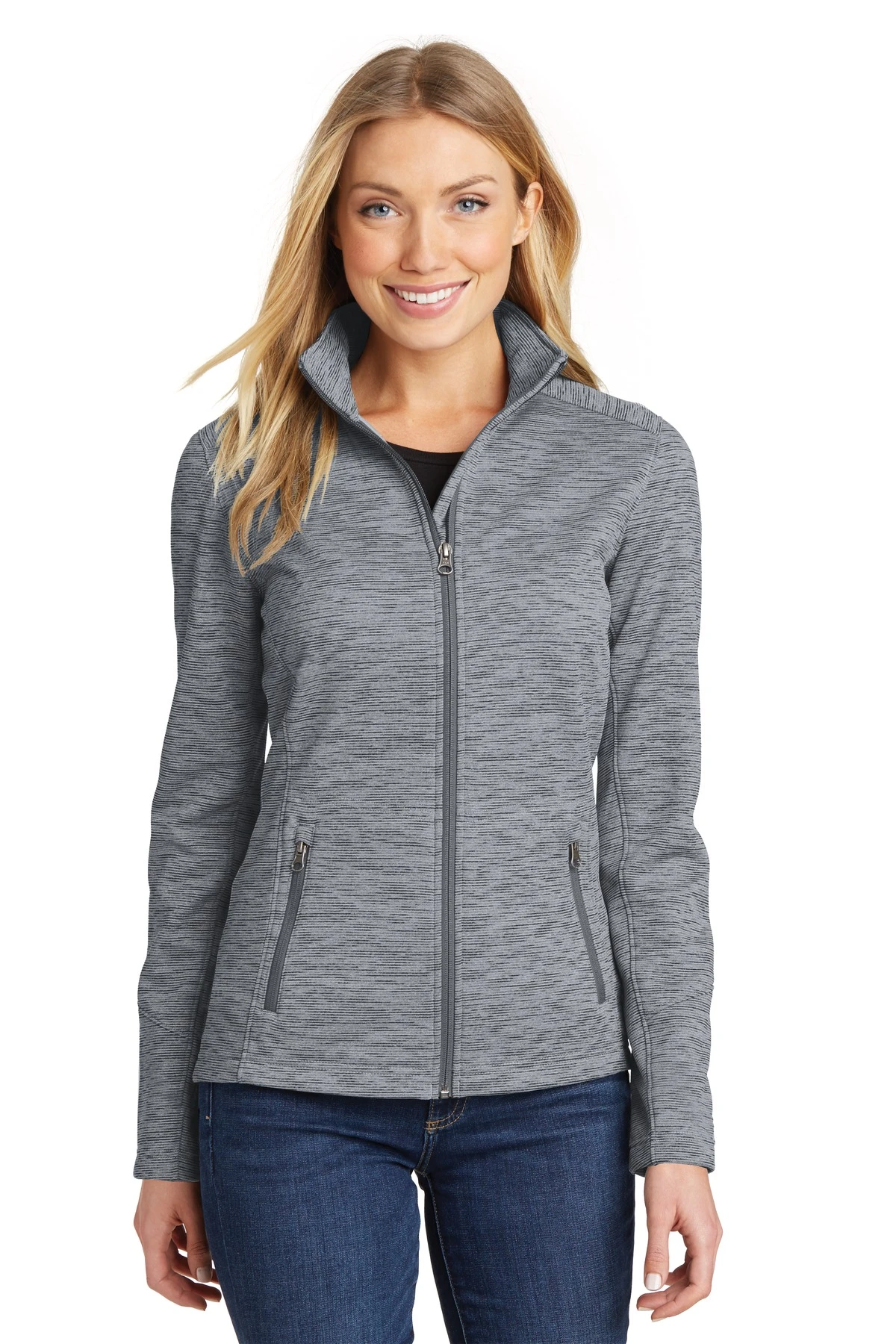 Ladies Digi Stripe Fleece Jacket 6 Ladies Digi Stripe Fleece Jacket - Image 4