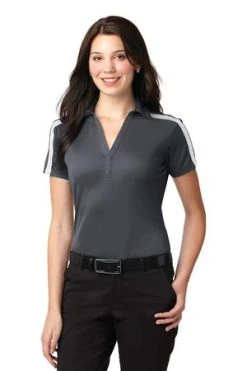 Ladies Silk Touch Performance Colorblock Stripe Polo -Port Authority Shop df7e7e359d687b
