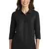 Ladies Silk Touch 3/4-Sleeve Polo -Port Authority Shop e27653c1d1d0e1