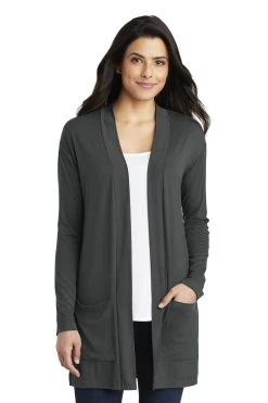 Ladies Concept Long Pocket Cardigan -Port Authority Shop e3533f52840a8d