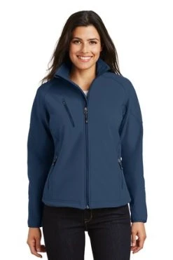 Ladies Textured Soft Shell Jacket -Port Authority Shop e45ca278a7e48f