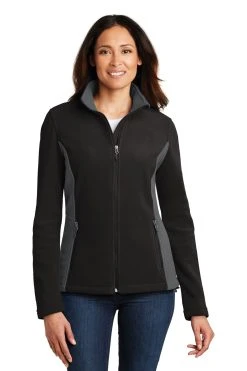 Ladies Colorblock Value Fleece Jacket -Port Authority Shop e621d952867ee1