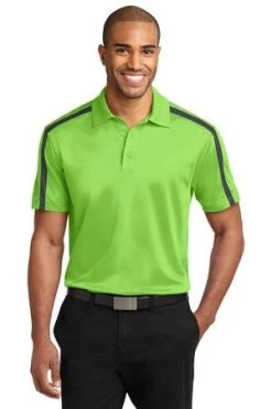 Adult Silk Touch Performance Colorblock Stripe Polo -Port Authority Shop e78521e4d5c31a