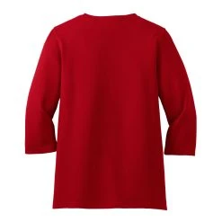 Port Authority Ladies Silk Touch Maternity 3/4-Sleeve V-Neck Shirt -Port Authority Shop e96c1ee70d885d