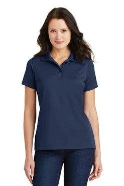 Ladies Poly-Charcoal Blend Pique Polo -Port Authority Shop ed14f6d2be3826