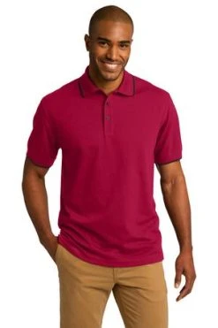 Rapid Dry Tipped Polo -Port Authority Shop edb416c572bee3