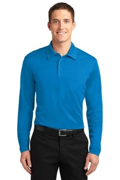 Silk Touch Performance Long Sleeve Polo -Port Authority Shop ef6c15027702fb
