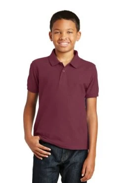 Youth Unisex Core Classic Pique Polo -Port Authority Shop f1aff0846011eb