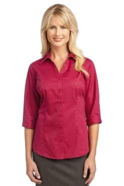 Port Authority Ladies 3/4-Sleeve Blouse -Port Authority Shop f245b8355a4d23