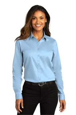Ladies Long Sleeve SuperPro React Twill Shirt 32 Ladies Long Sleeve SuperPro React Twill Shirt -Port Authority Shop f2a185ae2e3b00
