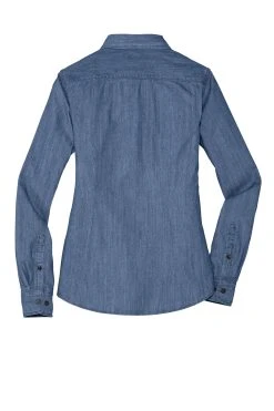 Ladies Patch Pockets Denim Shirt -Port Authority Shop f3965dfc7d6ef2