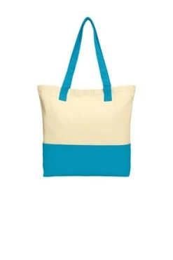 Colorblock Cotton Tote