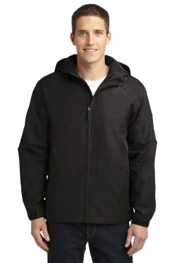 Hooded Charger Jacket -Port Authority Shop f5ecfb525a1d16
