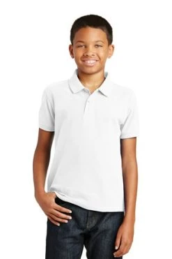 Youth Unisex Core Classic Pique Polo -Port Authority Shop f7c573e54d6f23
