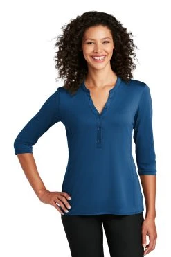 Ladies UV Choice Pique Henley -Port Authority Shop fa0d828c94787e