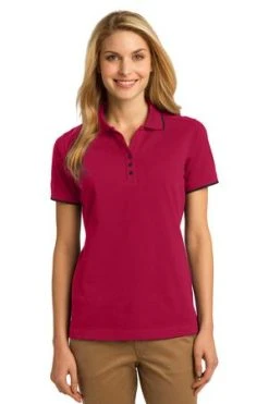 Ladies Rapid Dry Tipped Polo -Port Authority Shop fc8717178769d5