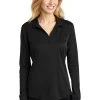 Ladies Silk Touch Performance Long Sleeve Polo -Port Authority Shop fe656784aa69ef