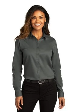 Ladies Long Sleeve SuperPro React Twill Shirt 25 Ladies Long Sleeve SuperPro React Twill Shirt -Port Authority Shop fe6fe04f2ea8e3