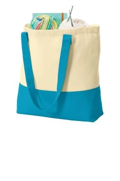 Colorblock Cotton Tote -Port Authority Shop ffa451e6366c90